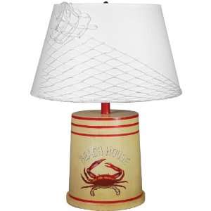  Shady Lady Red Crab Table Lamp