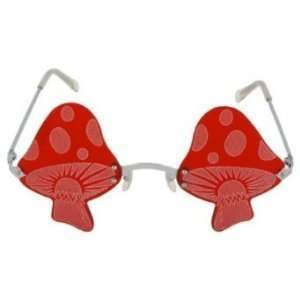  Mushroom Rimless Red Glasses 