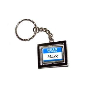  Hello My Name Is Mark   New Keychain Ring Automotive