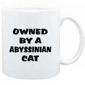    Mug White  OWNED by s Abyssinian  Cats