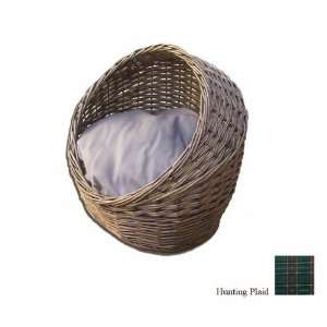  Snoozer Wicker Cat Bed, Large, Hunting Plaid