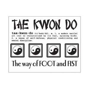   With Stickers Mini Tae Kwon Do; 6 Items/Order Arts, Crafts & Sewing
