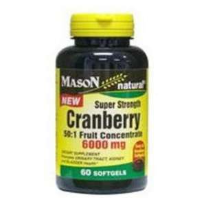 Mason Natural Cranberry Super Strength 501 Fruit Concentrate Softgels 