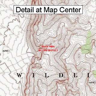   Topographic Quadrangle Map   Black Hills, Nevada (Folded/Waterproof