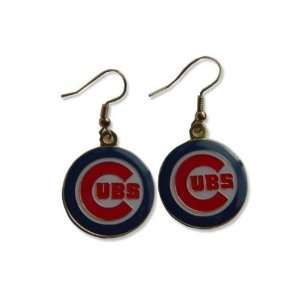  Chicago Cubs Dangle Logo Earring Set Mlb Charm Gift 