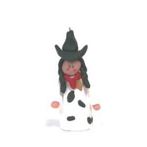  Handmade Cowgirl Ornament