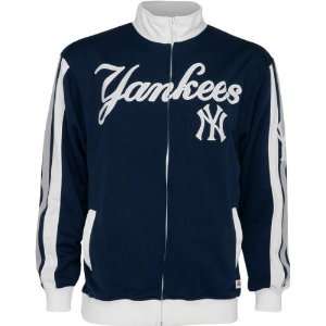  New York Yankees Navy Full Zip Tricot Track Jacket Sports 