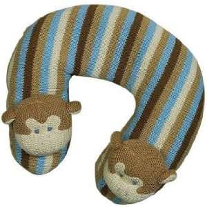  Cuddly Knit Monkey Travel Pillow