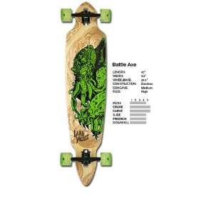  Landyachtz Battle Axe Bamboo Complete Longboard Skateboard 