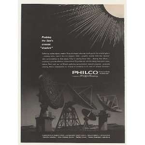  1962 Philco Dish Antennas Probe Sun Magnetic Fields Print 