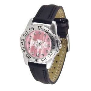  Wolves Suntime Sport Leather MOP Ladies NCAA Watch