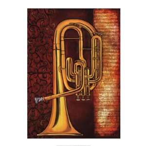  Tenor Horn by Will Rafuse 24x32 Musical Instruments