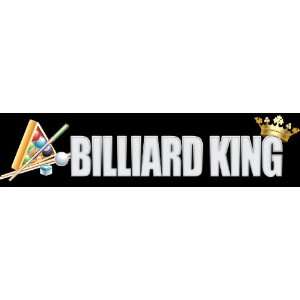 Billiard King Bumper Sticker   Sport Decal   Bumper Sticker Billards