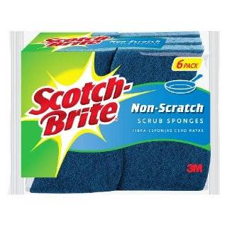 Scotch Brite Non Scratch Scrub Sponge, 526, 2 Packs of 6 Sponges