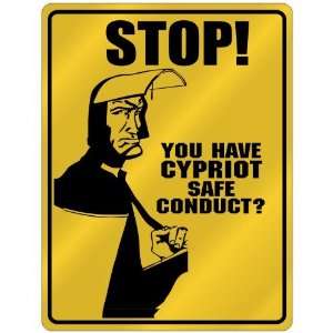  New  Stop   You Have Cypriot Safe Conduct  Cyprus 
