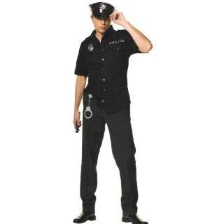  Mens Police Uniform Costume Detective CSI Crime Scene Cop 