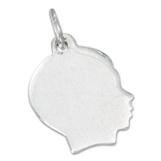    Rembrandt Charms Boys Head Charm, Sterling Silver Jewelry