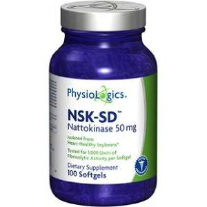  NSK SD Nattokinase 50 mg 100 Softgels by Physiologics 