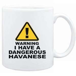    Mug White  WARNING  DANGEROUS Havanese  Dogs