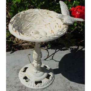  Cast iron birdbath birdnet with egg Patio, Lawn & Garden