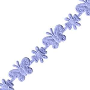  Venus Ribbon 14673 E 5/8 Inch Iron On Felt Floral and Butterfly 