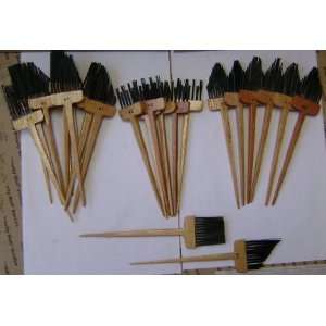   different types of brushes   10 1/2 inches x 2 1/4 inches   24 count