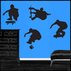 Large Skateboard Skateboarding Vinyl Wall Art Decals  