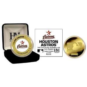Highland Mint Houston Astros 24KT Gold and Color Team Commemorative 