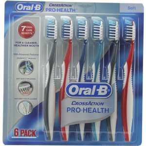  Oral B CrossAction Pro Health Soft Toothbrushes   6 pk 