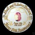 50th wedding anniversary plate  