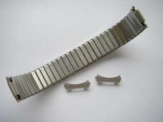 Stainless steel flex straight row watch bracelet 18 mm  