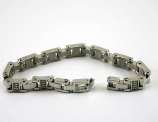 NEW Russell Simmons Jewelry Mens Stainless Steel Bracelet 8 With DJ 