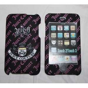  iPod Touch 2 & 3 Front & Back Case Cover Black/Purple 