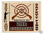 GUN AMMO RIFLE sign 2nd Amendment VINTAGE RETRO PLAQUE