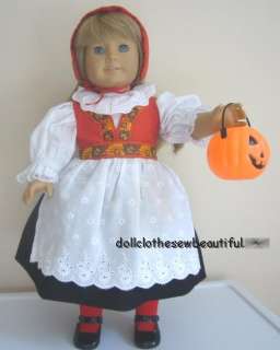 Doll Clothes fit American Girl Swedish National Costume  