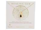 Dogeared Jewels Healing Gem Teardrop Onyx Necklace    