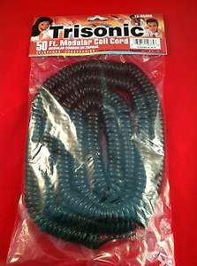NEW 50 FOOT FT TELEPHONE PHONE HANDSET COIL CURLY CORD  