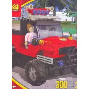  Best Lock Monster Pick up Truck 300 Pieces 2 Figures Toys 
