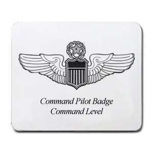  Command Pilot Badge Command Level Mouse Pad Office 