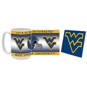 West Virginia Mug & Coaster Gift Box Combo West Virginia Mountaineers 
