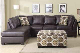   Sectional w/ Reversible Chaise Ottoman 3 Pc Set Sectional couch Match