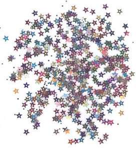 Sequins Loos Tiny/Small Multi Colored Stars 800 pieces  