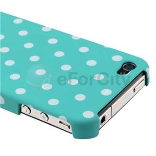  Dot Case+Privacy Filter Screen Protector Guard For Apple iPhone 4 4S