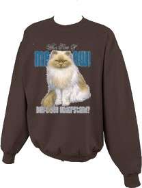 What Part of Meow Dont Understand Cat Sweatshirt S  5x  
