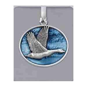 Canadian Geese Pewter Ornament 
