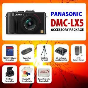  Panasonic Lumix DMC LX5 10.1 MP Digital Camera + SSE Best 