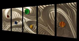 Space Astronomy M&M Abstract Metal Wall Art Decor Painting Picture 