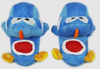 Super Mario Yoshi soft Plush anime Slipper Blue 01  