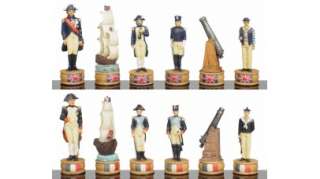 British & French Navy Theme Chess Set  