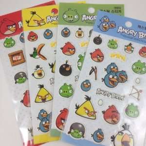  Angry Birds Stickers Set of 4 72 Stickers Arts, Crafts 